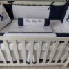 Kit Berço Cavalinho Azul e Branco Básico