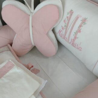 Kit Borboleta Rose e Off White