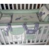 Kit Berço Dinossauro Verde Cinza - 311g - Básico
